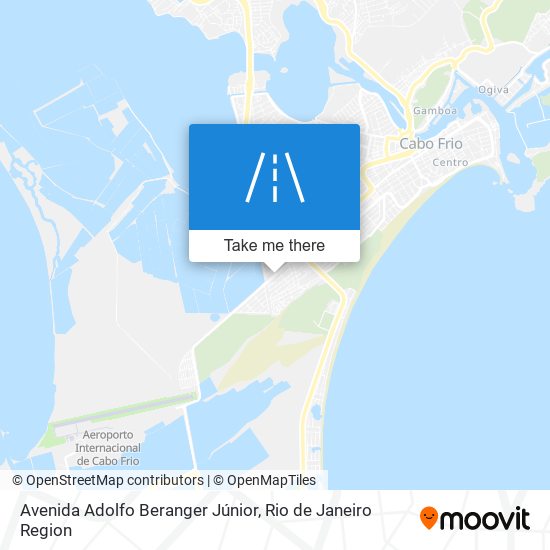 Mapa Avenida Adolfo Beranger Júnior