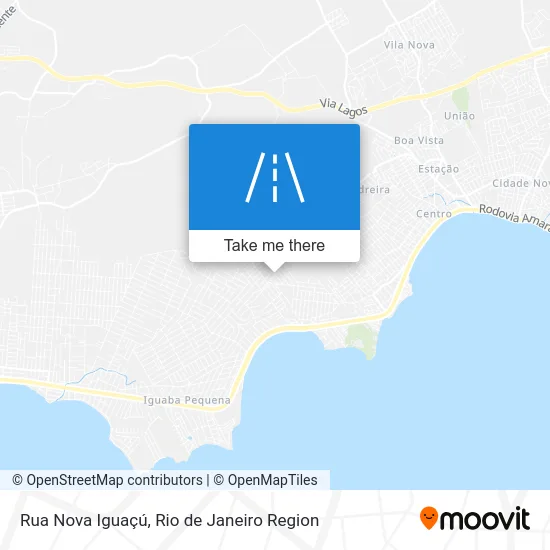 Rua Nova Iguaçú map
