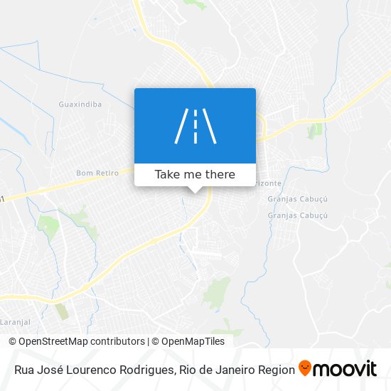 Mapa Rua José Lourenco Rodrigues