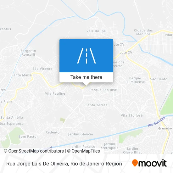 Rua Jorge Luis De Oliveira map