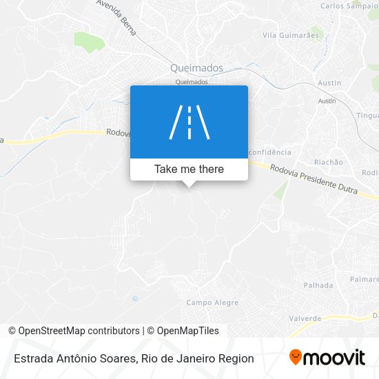 Estrada Antônio Soares map