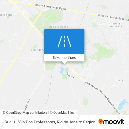 Rua U - Vila Dos Professores map
