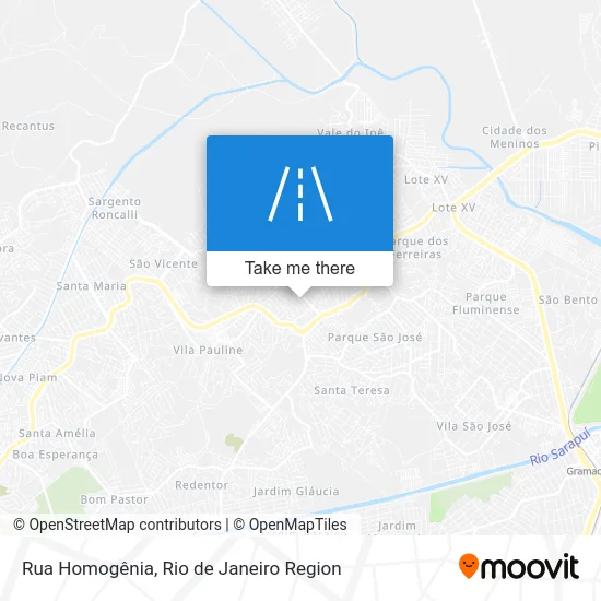 Rua Homogênia map