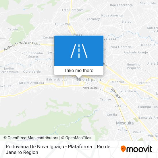 Rodoviária De Nova Iguaçu - Plataforma I map