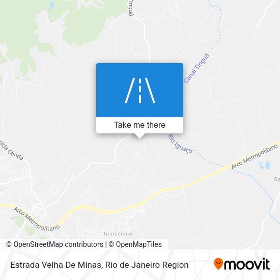 Estrada Velha De Minas map