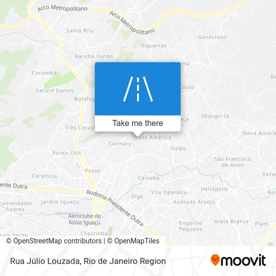 Rua Júlio Louzada map
