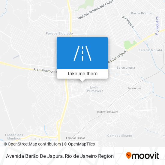 Mapa Avenida Barão De Japura
