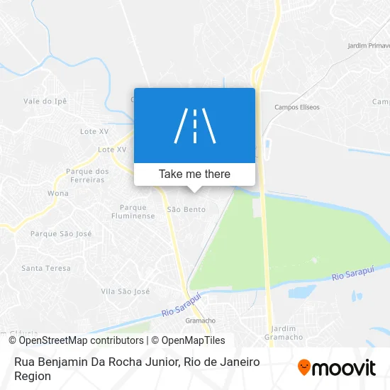 Rua Benjamin Da Rocha Junior map