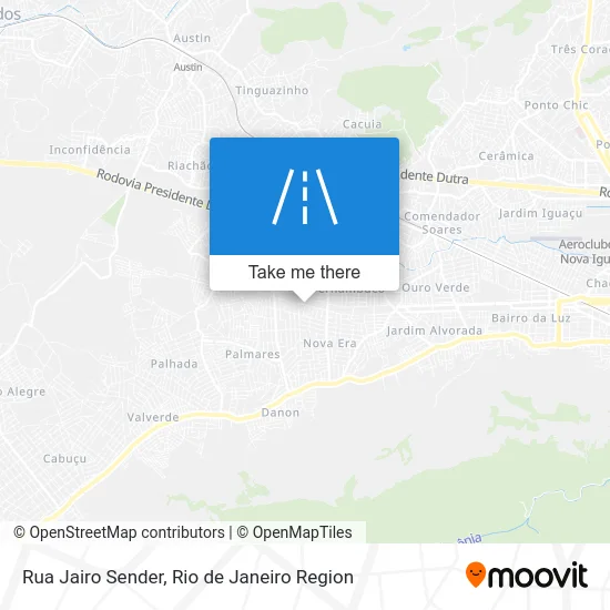 Rua Jairo Sender map