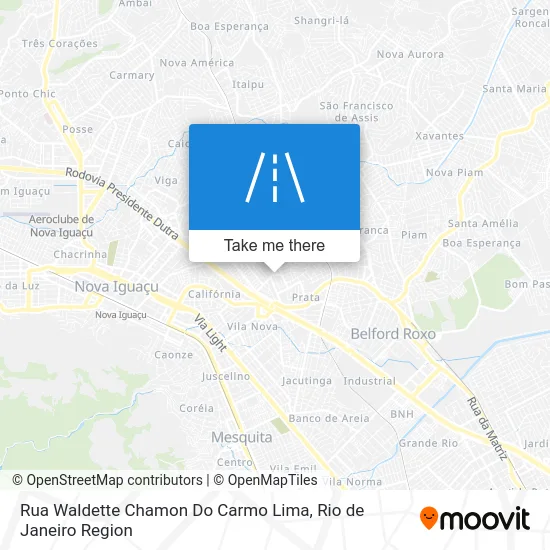 Rua Waldette Chamon Do Carmo Lima map