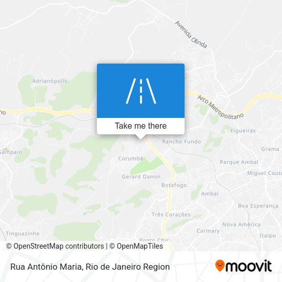 Rua Antônio Maria map