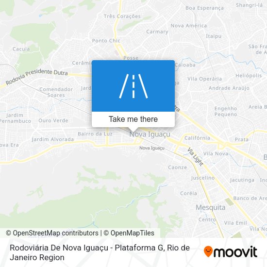 Rodoviária De Nova Iguaçu - Plataforma G map