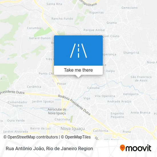 Rua Antônio João map