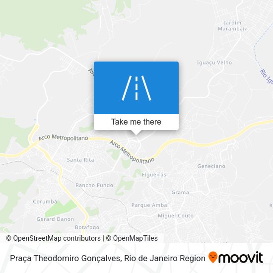 Praça Theodomiro Gonçalves map