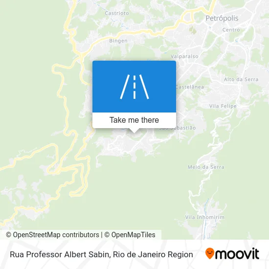 Rua Professor Albert Sabin map