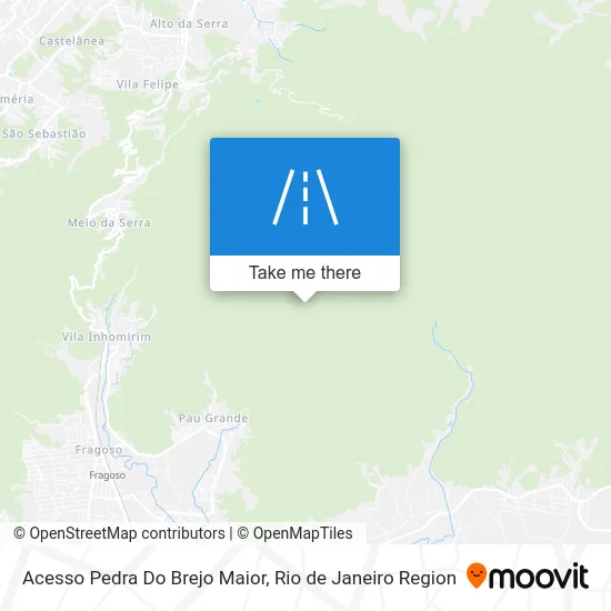 Acesso Pedra Do Brejo Maior map