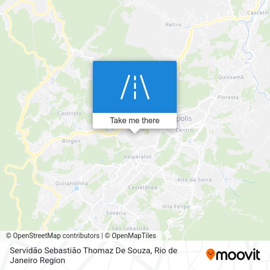 Servidão Sebastião Thomaz De Souza map