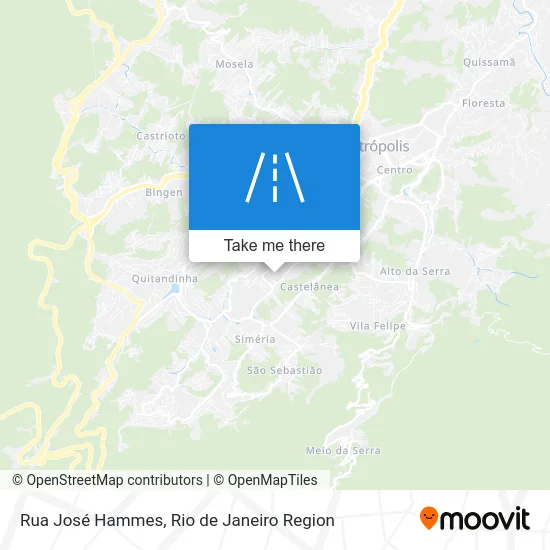 Rua José Hammes map
