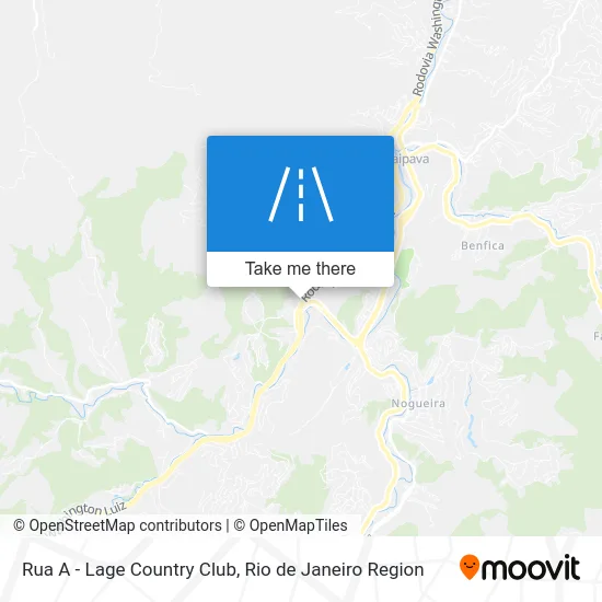 Rua A - Lage Country Club map