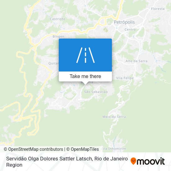Servidão Olga Dolores Sattler Latsch map