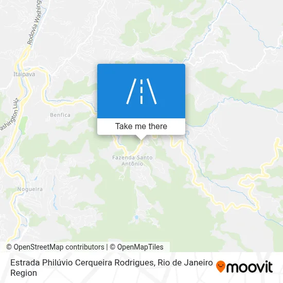 Estrada Philúvio Cerqueira Rodrigues map