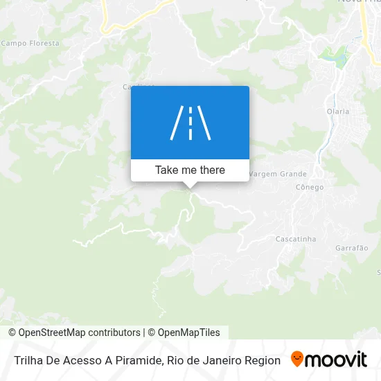 Trilha De Acesso A Piramide map