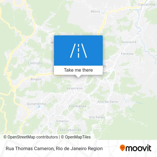 Rua Thomas Cameron map