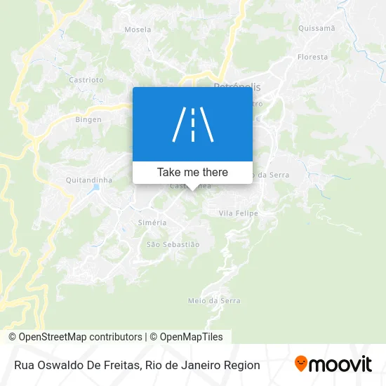 Rua Oswaldo De Freitas map