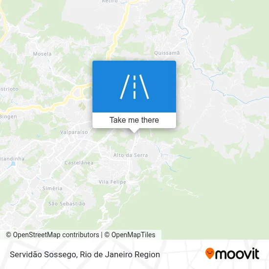 Servidão Sossego map