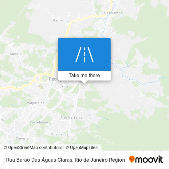 Rua Barão Das Águas Claras map