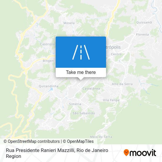 Rua Presidente Ranieri Mazzilli map