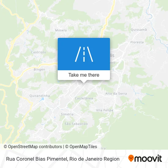 Rua Coronel Bias Pimentel map