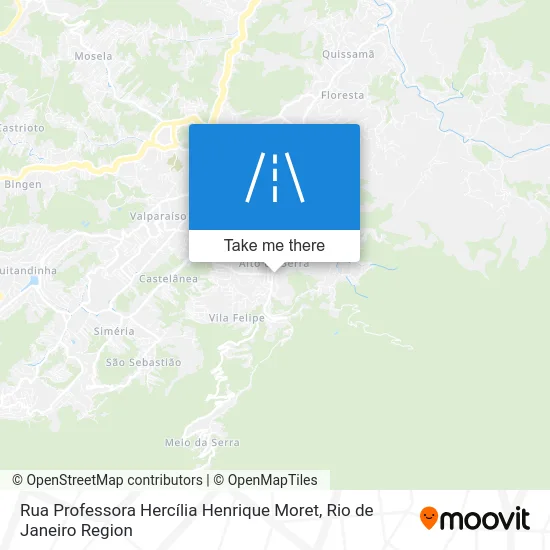 Rua Professora Hercília Henrique Moret map