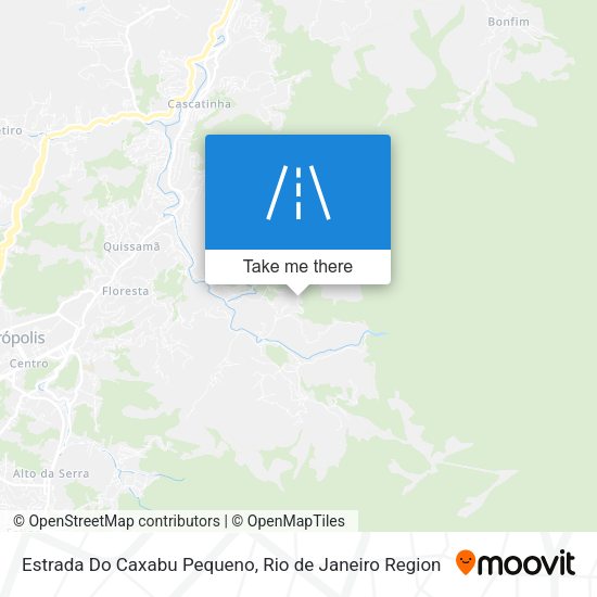 Estrada Do Caxabu Pequeno map