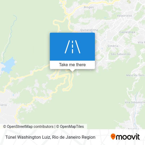 Túnel Washington Luiz map