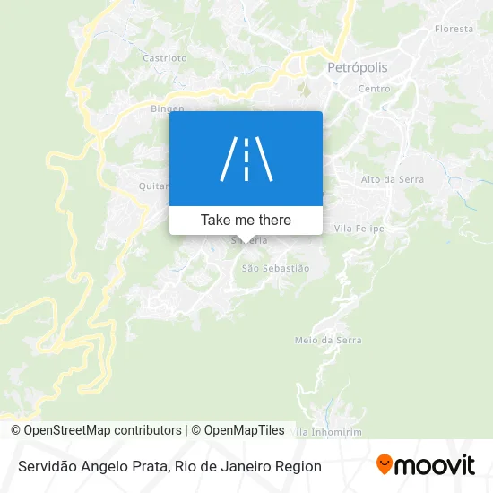 Servidão Angelo Prata map