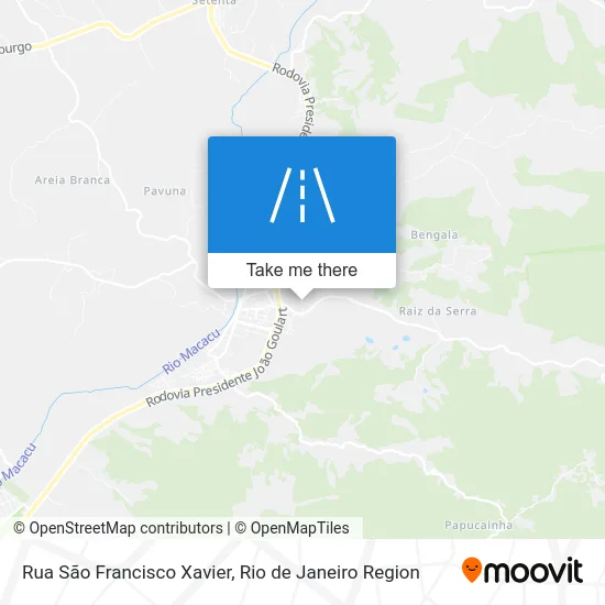 Rua São Francisco Xavier map