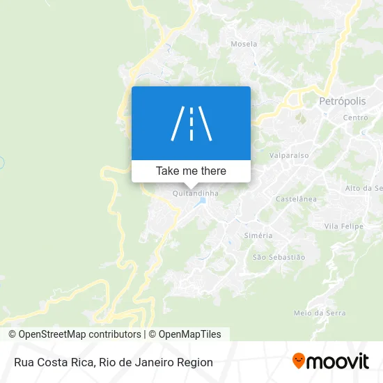 Rua Costa Rica map