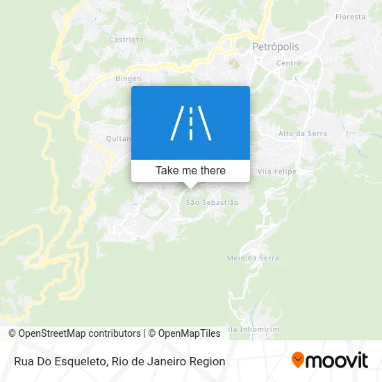 Rua Do Esqueleto map