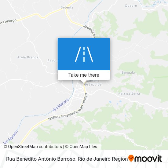Rua Benedito Antônio Barroso map