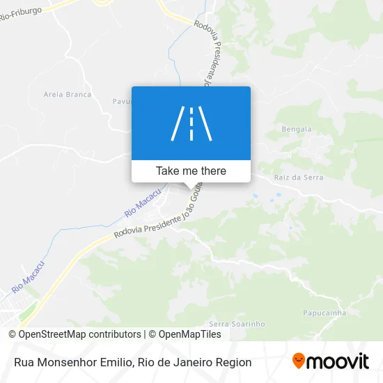 Rua Monsenhor Emilio map