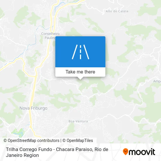 Trilha Corrego Fundo - Chacara Paraiso map