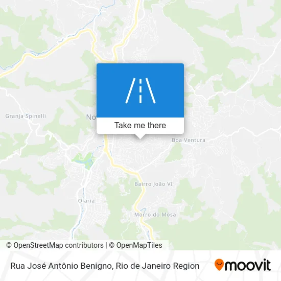Rua José Antônio Benigno map