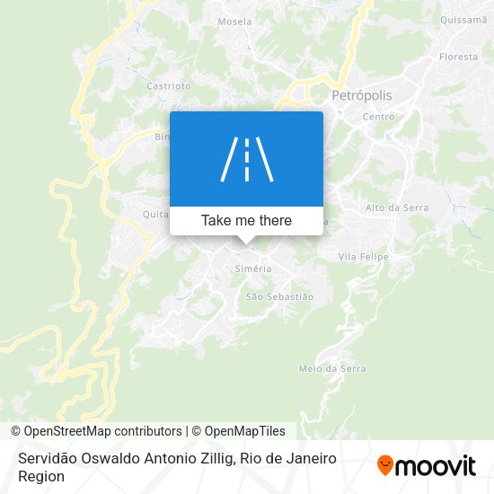 Servidão Oswaldo Antonio Zillig map