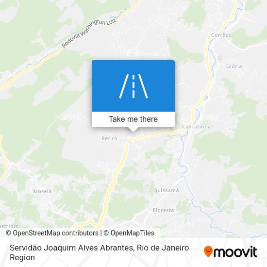 Servidão Joaquim Alves Abrantes map