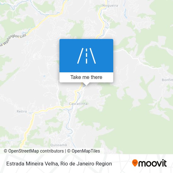 Estrada Mineira Velha map