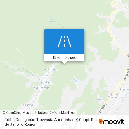 Trilha De Ligação Travessia Andorinhas X Guapi map