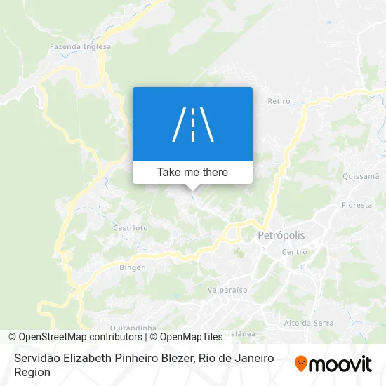 Servidão Elizabeth Pinheiro Blezer map