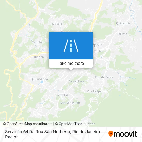 Servidão 64 Da Rua São Norberto map
