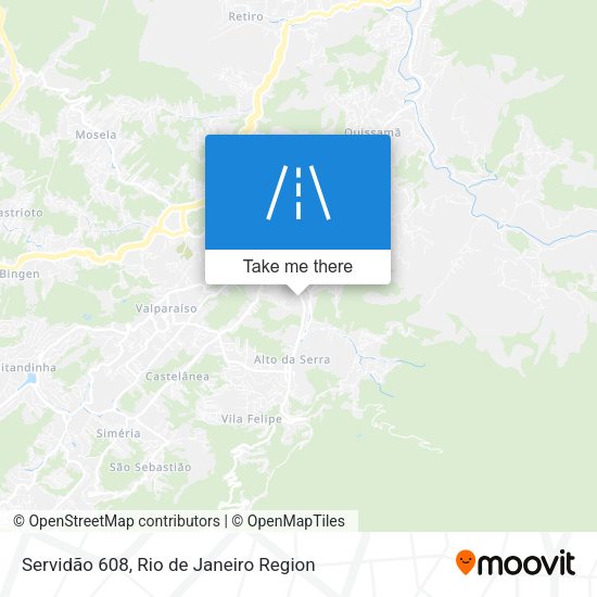 Servidão 608 map